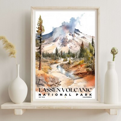 Lassen Volcanic National Park Poster, Travel Art, Office Poster, Home Decor | S4 - image6